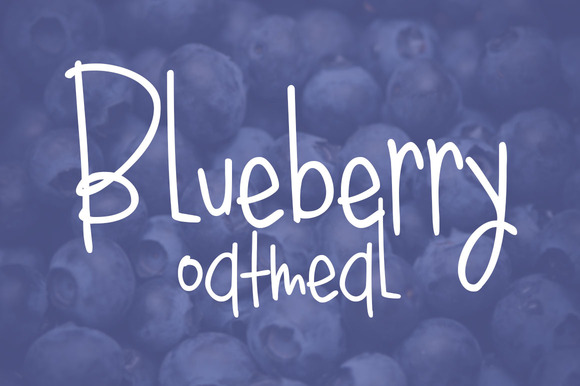 Blueberry Oatmeal font