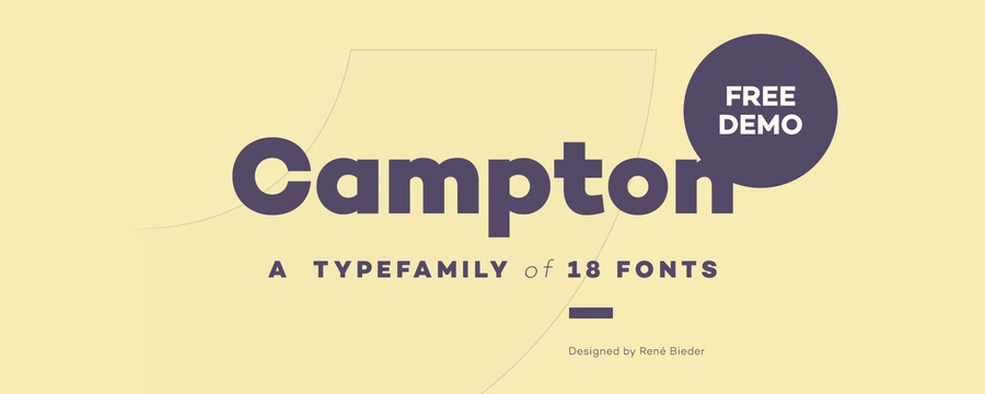 Campton font