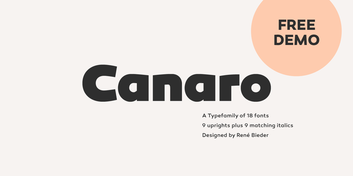 Canaro font