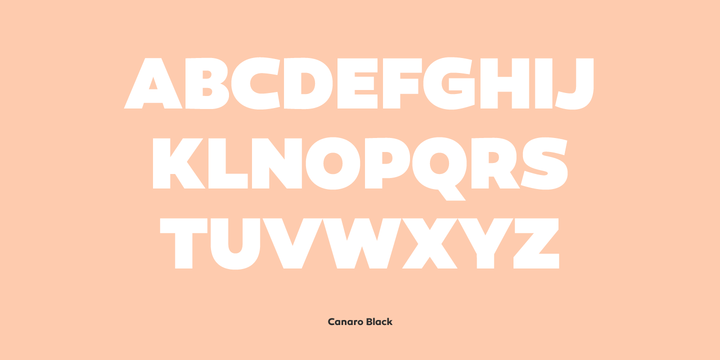 Canaro font