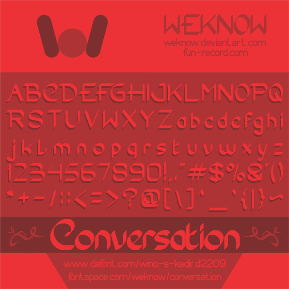 Conversation font