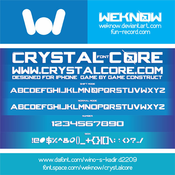 Crystal Core font