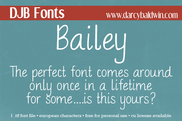 DJB Bailey font