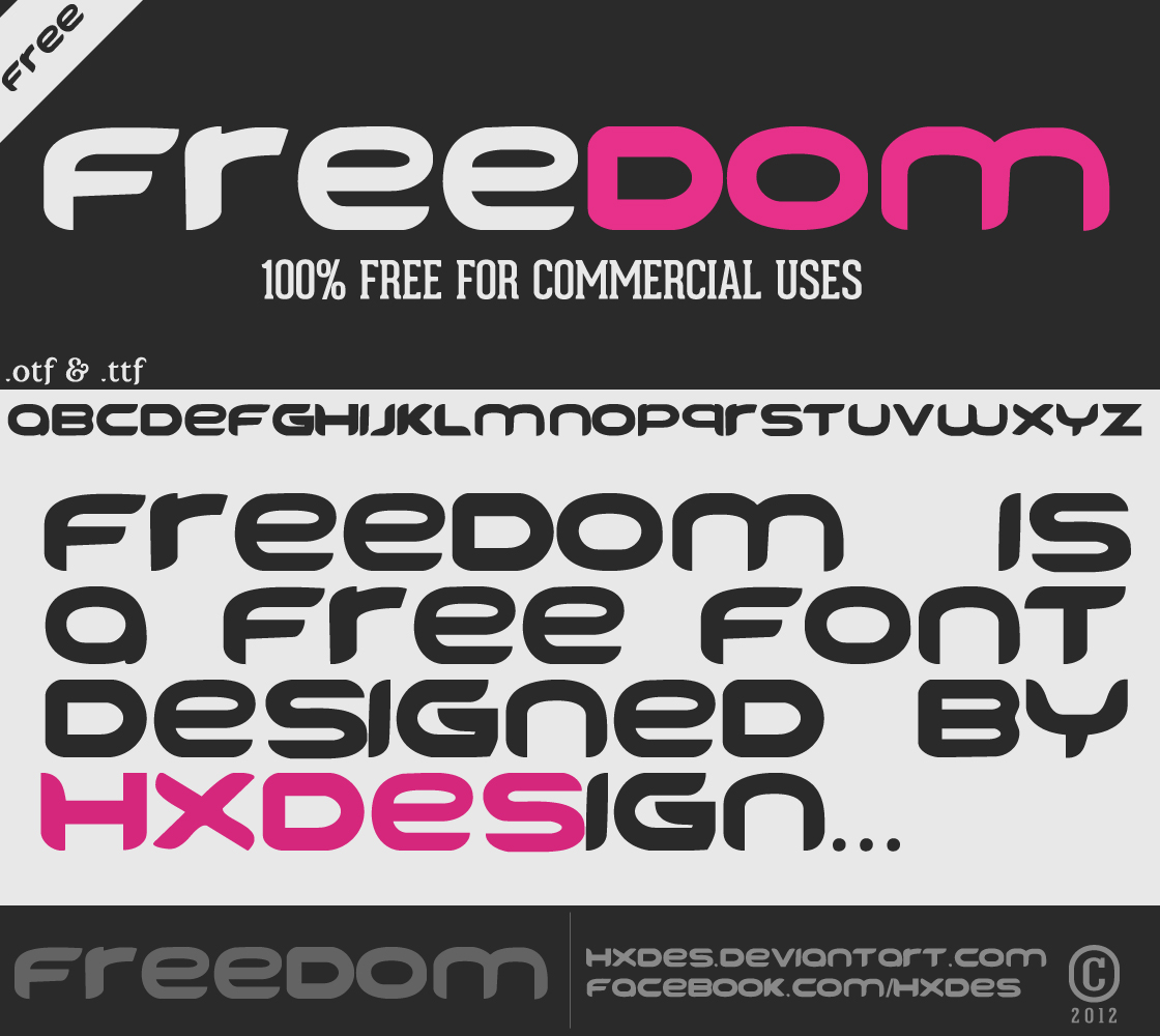 FREEDOM font