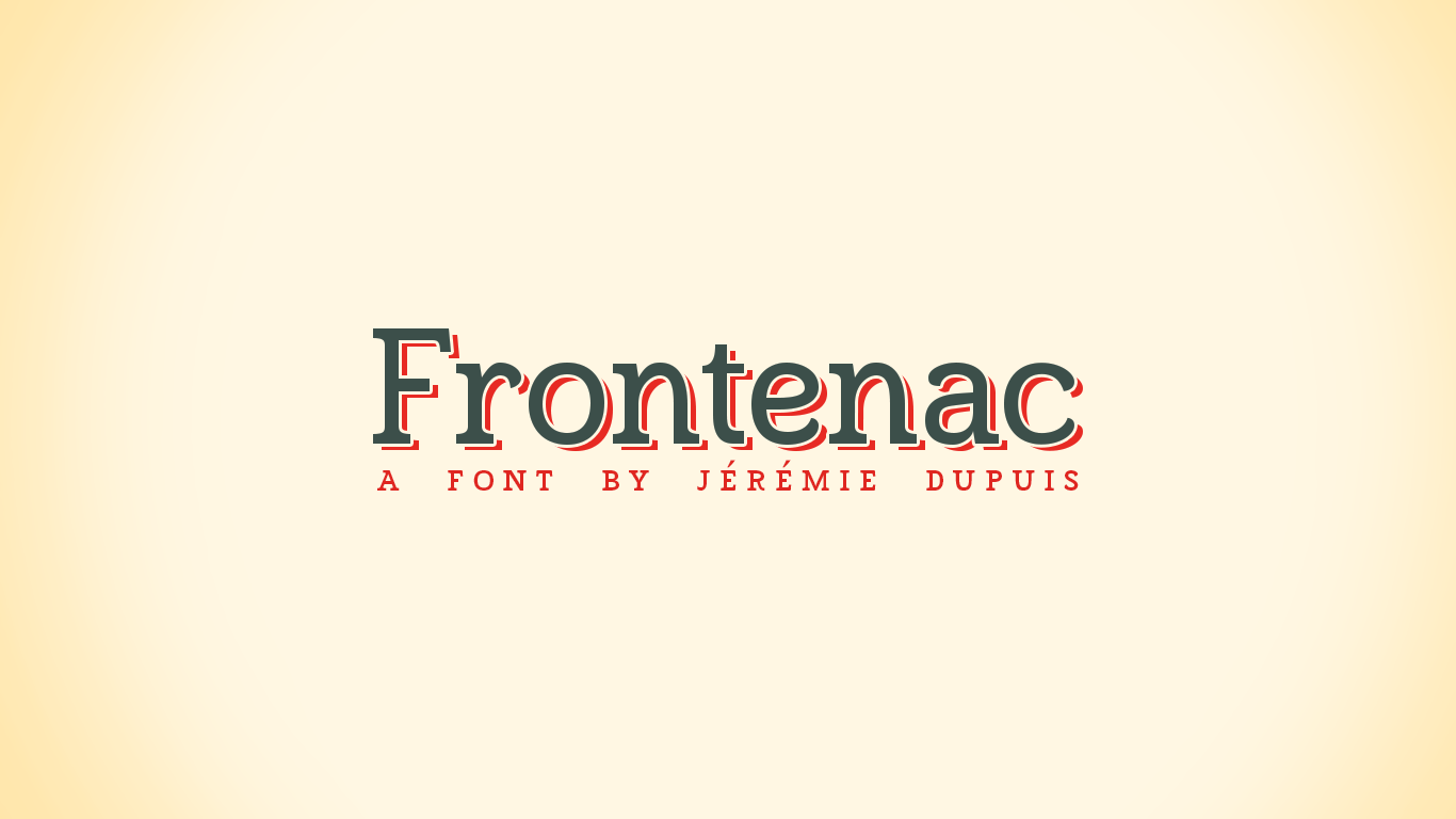 Frontenac font