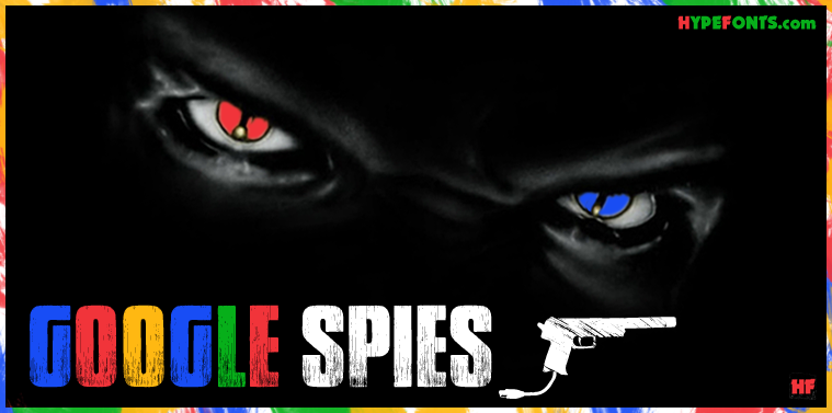Google spies font