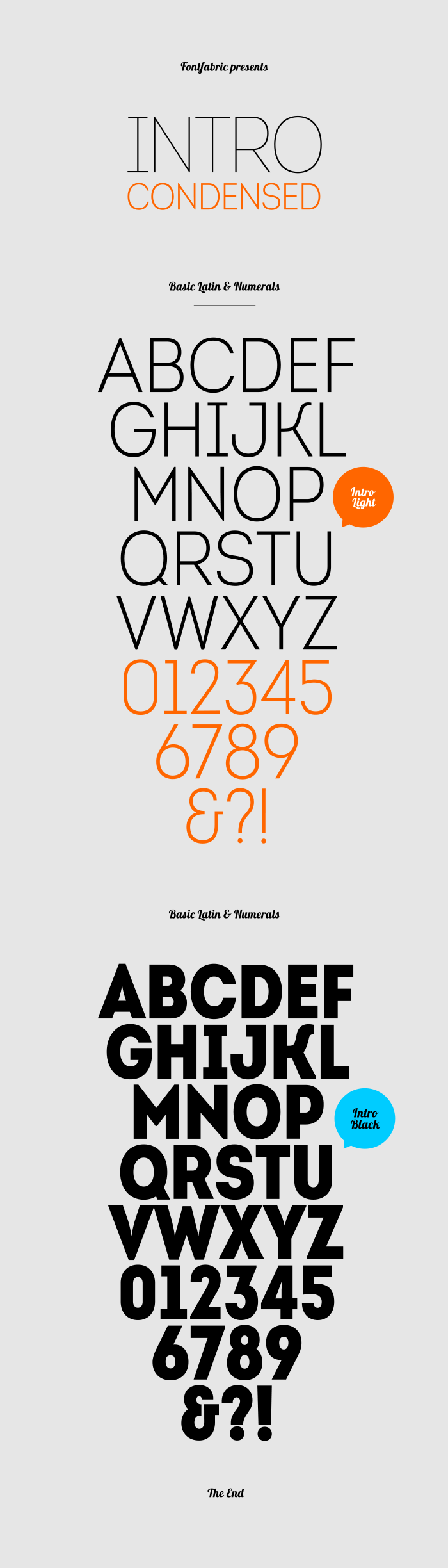 Intro Cond font