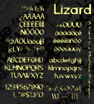 Lizard font