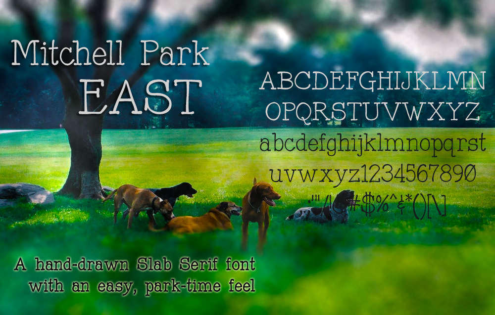 Mitchell Park East font