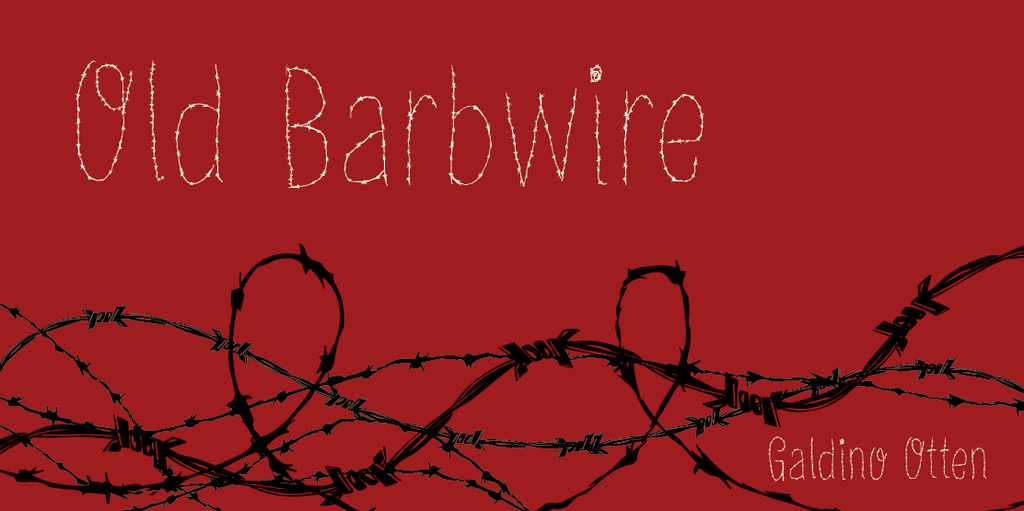 Old Barbwire font