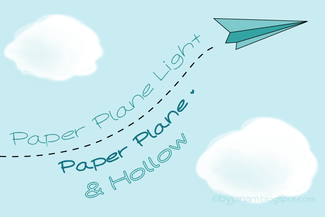 Paper Plane Hollow font