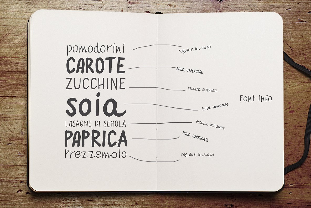 Quaderno Bianco font