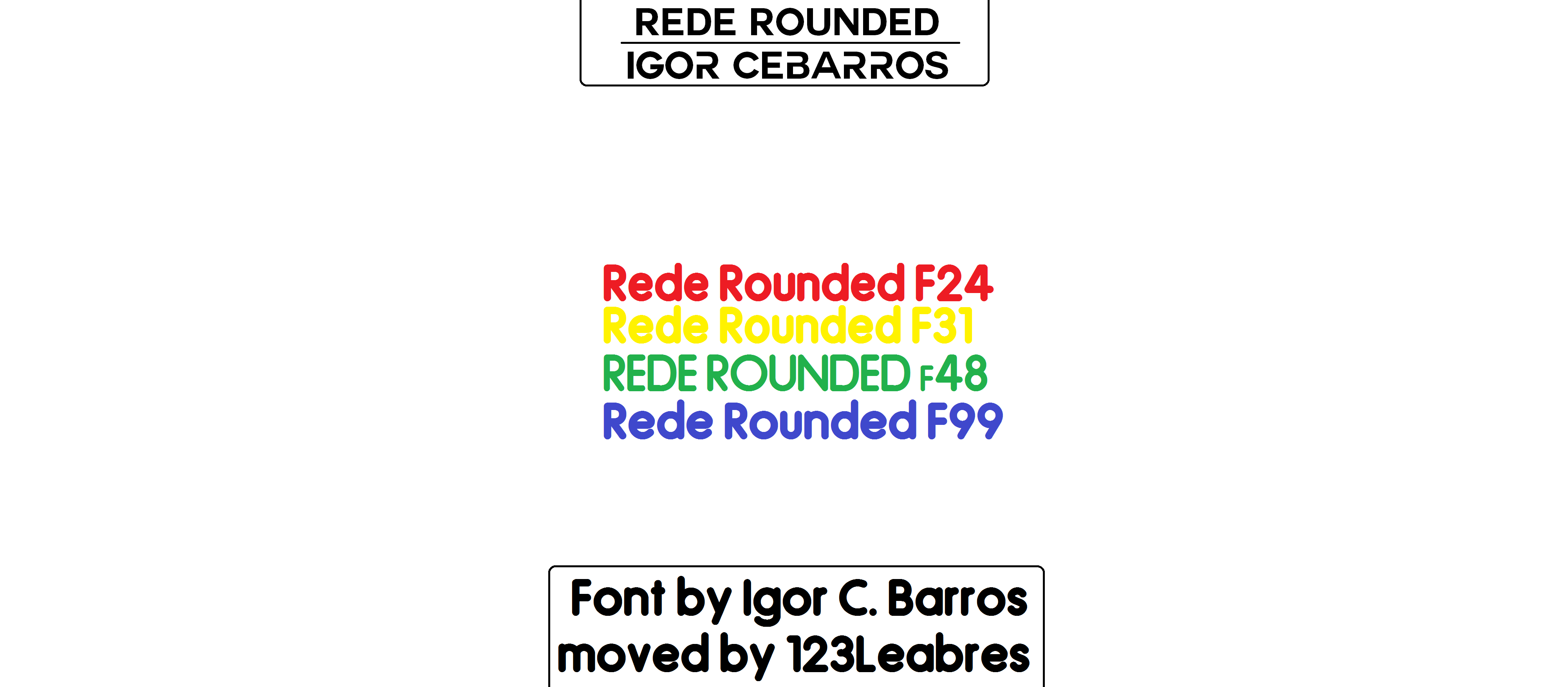 Rede Rounded F24 font