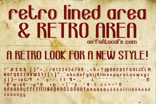 retro lined area_demo-version font