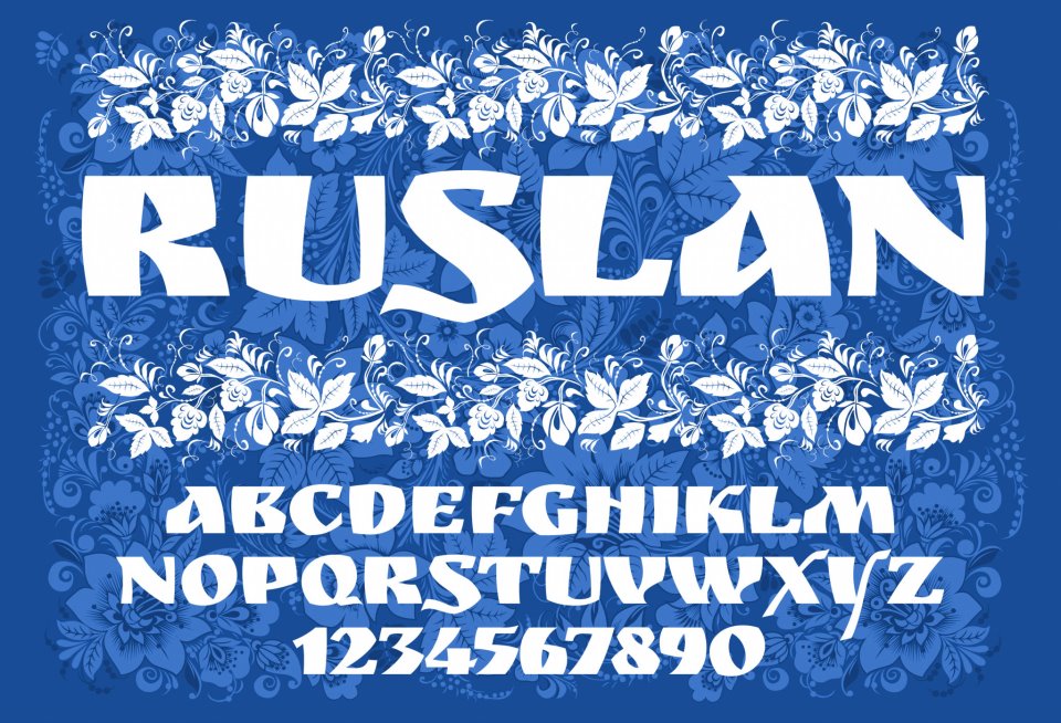 Ruslan Display font