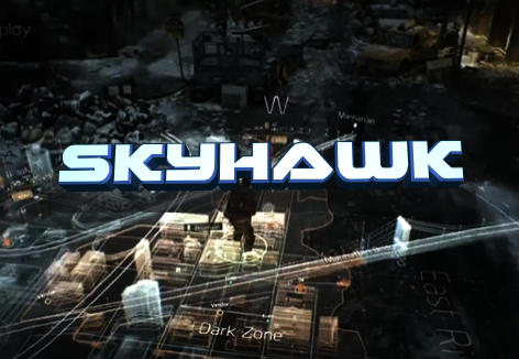Skyhawk Outline Italic font