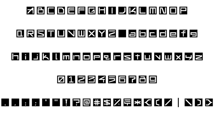 !Square Engine 250 Reflex font