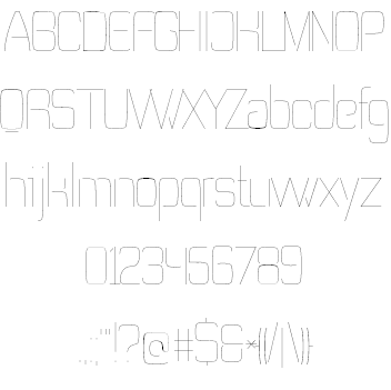 Tevegraphy font