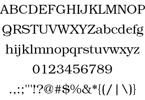 TeX Gyre Bonum font