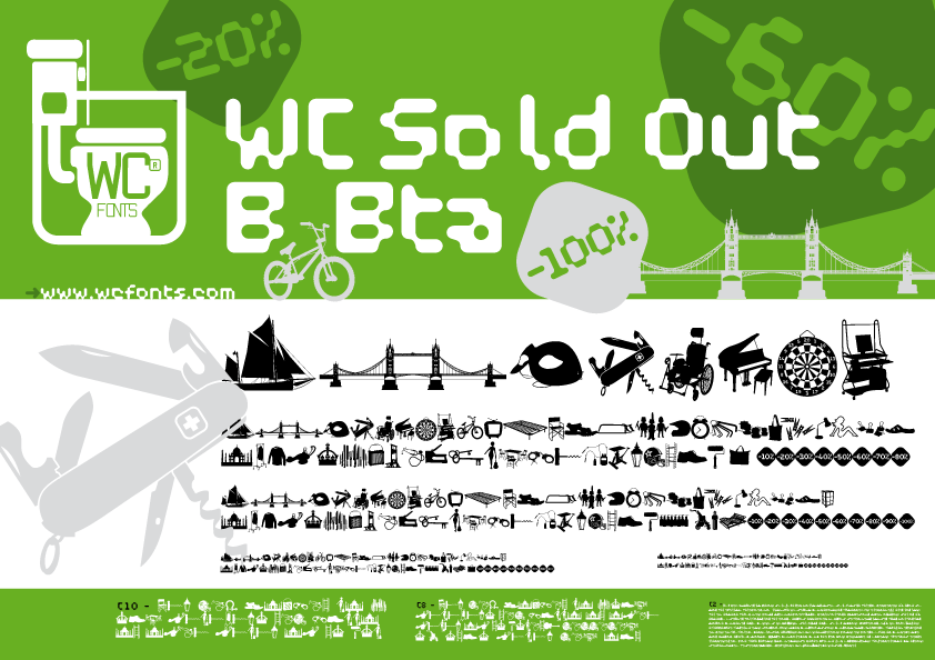 WC Sold Out B Bta font