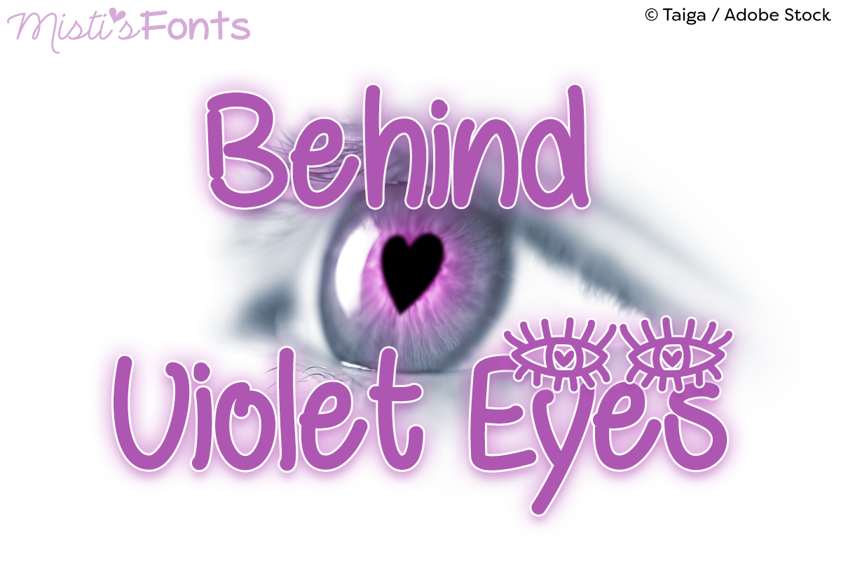 Behind Violet Eyes font