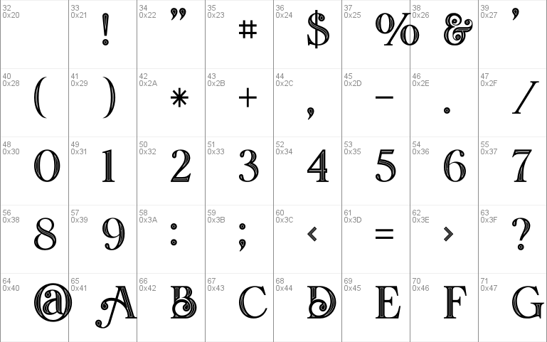 Amadeust Inline font