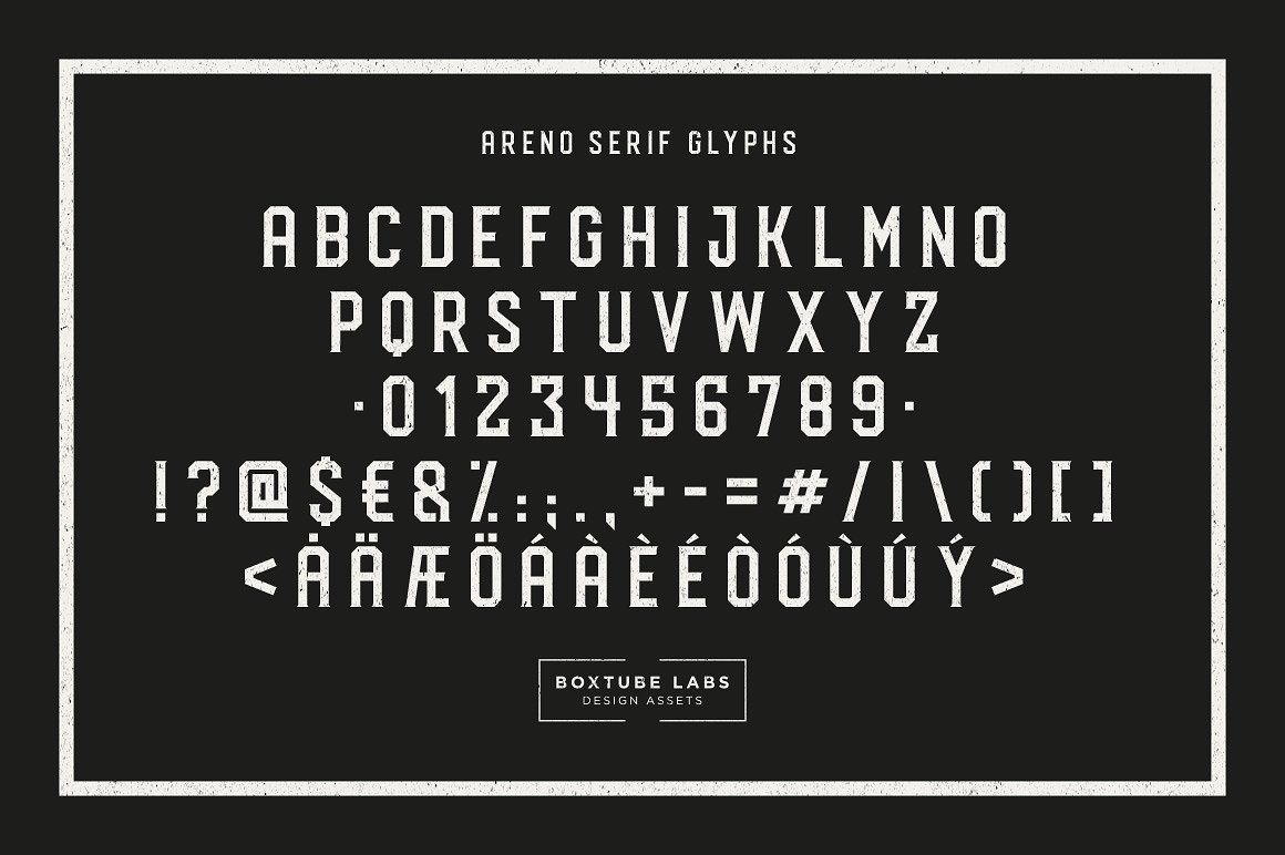 Areno Rough font