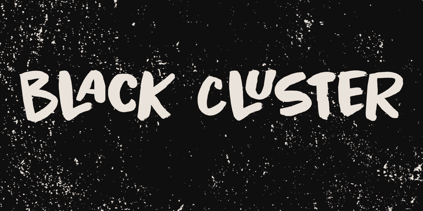 Black Cluster DEMO font