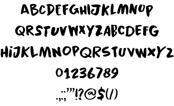 Black Cluster DEMO font