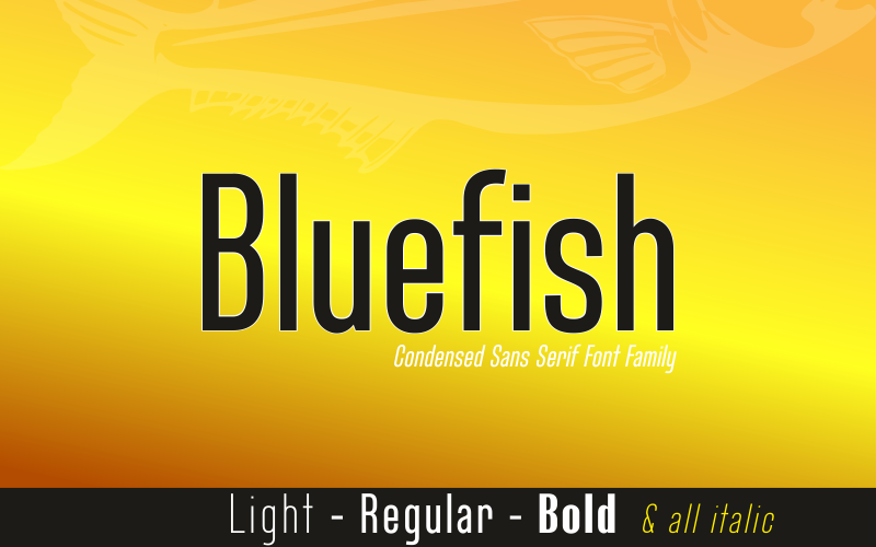 Bluefish Demo font