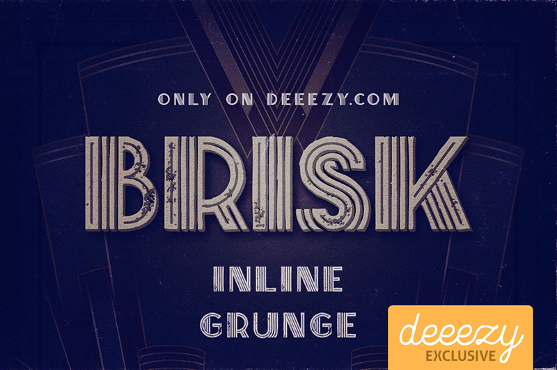 Brisk Inline Grunge font