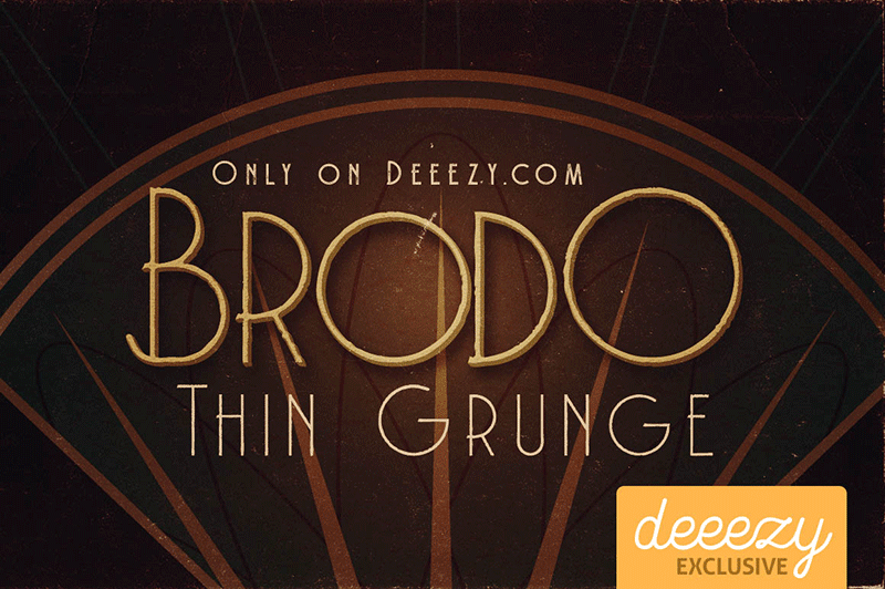Brodo Thin Grunge font