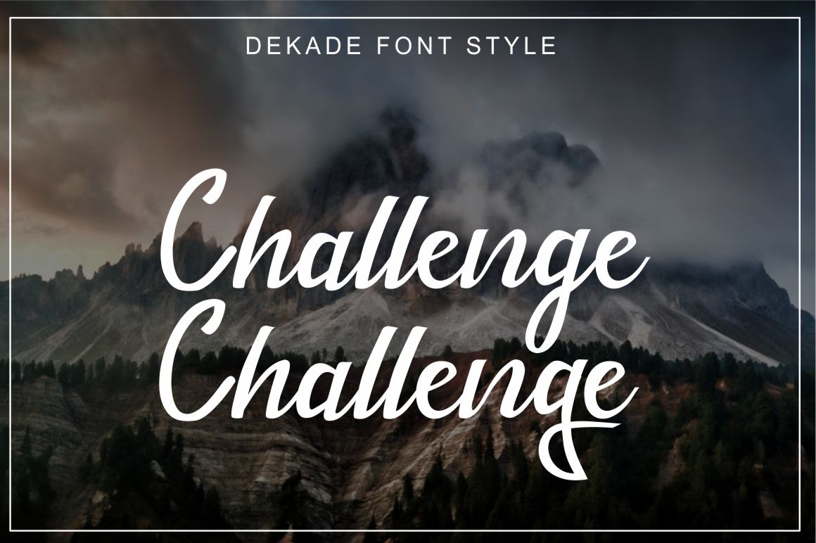 Dekade font