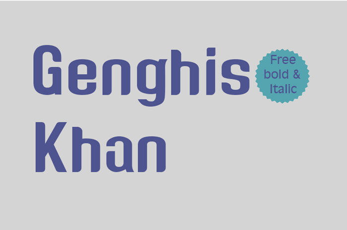 Genghis Khan font