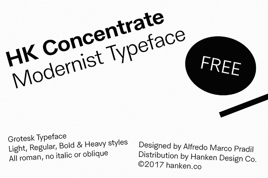 HK Concentrate font