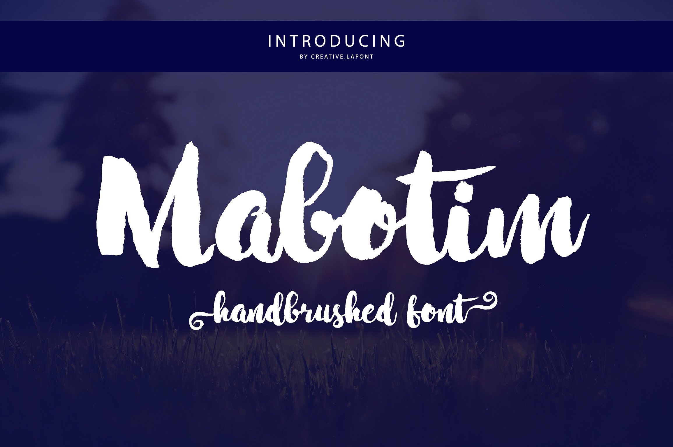 Mabotim Brush font