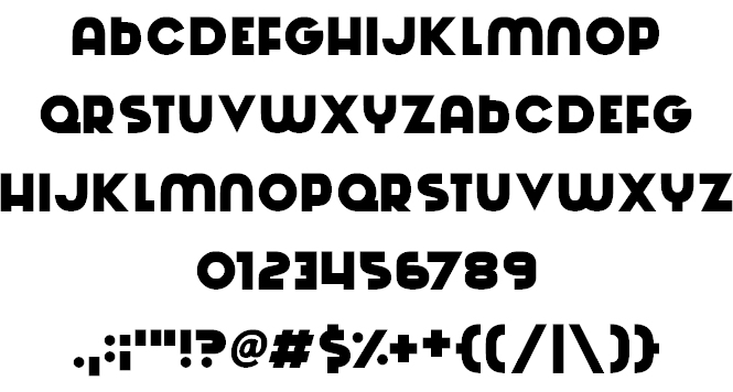 Machinations font