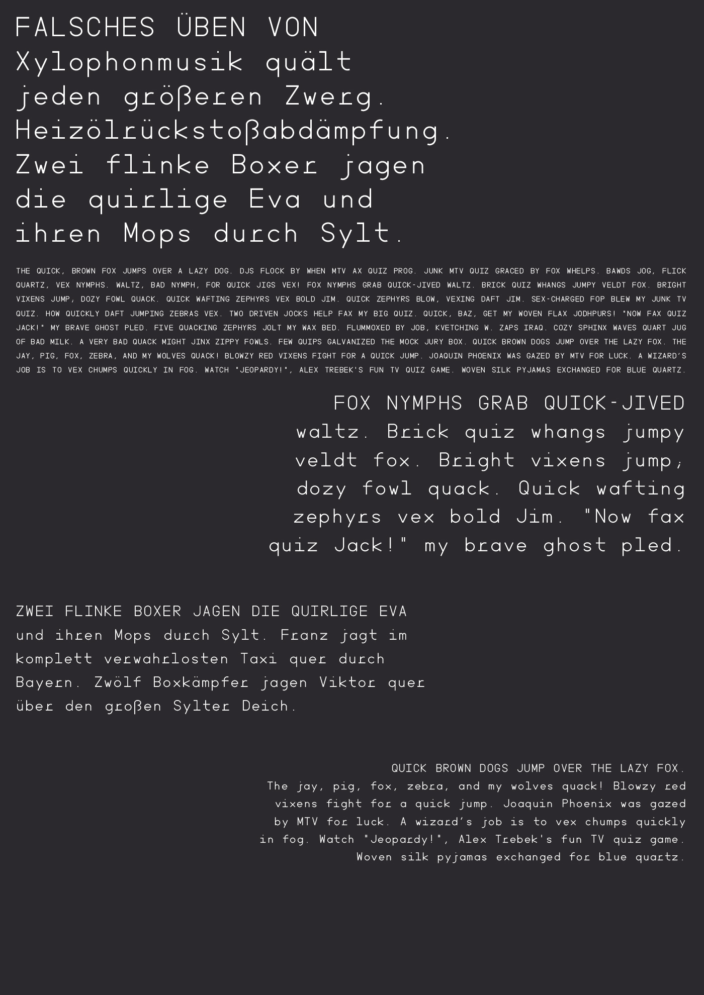 Minimal Mono font