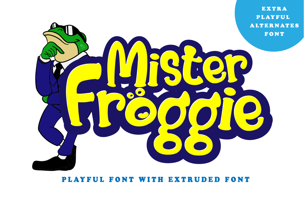 Mister Froggie Extend font