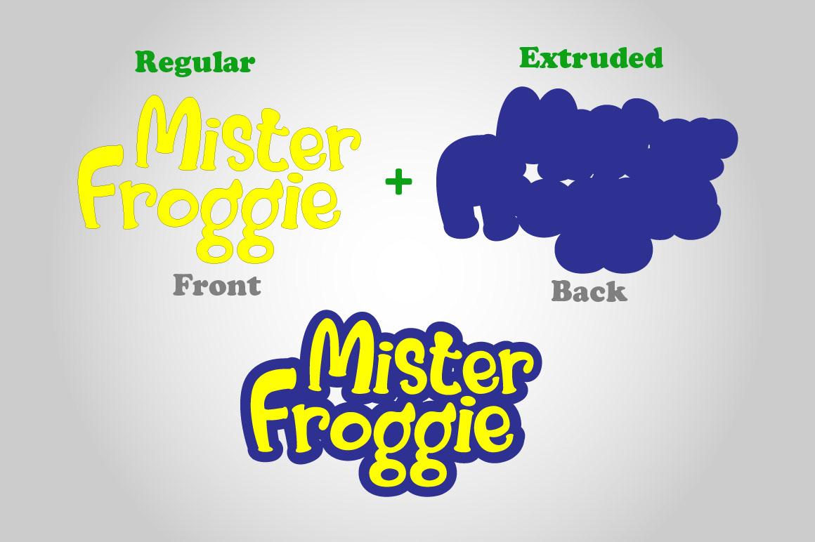 Mister Froggie Extend font