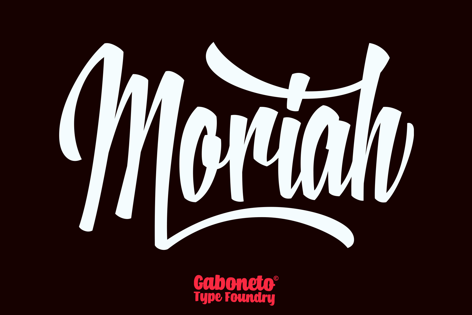 Moriah Script font