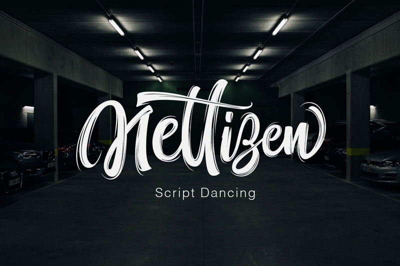 Nettizen Script_TRIAL font