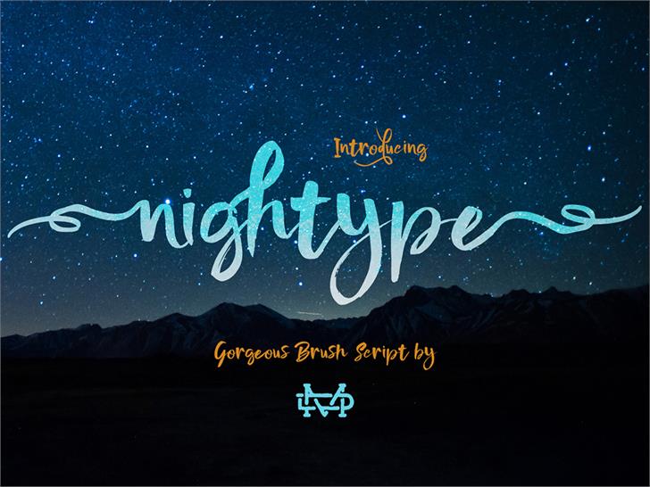 Nightype font