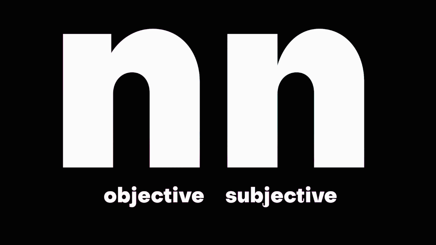 Objective Black font