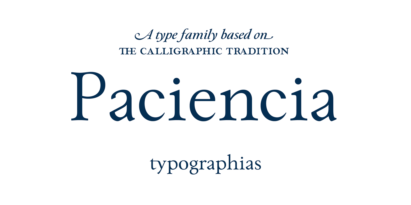 Paciencia font