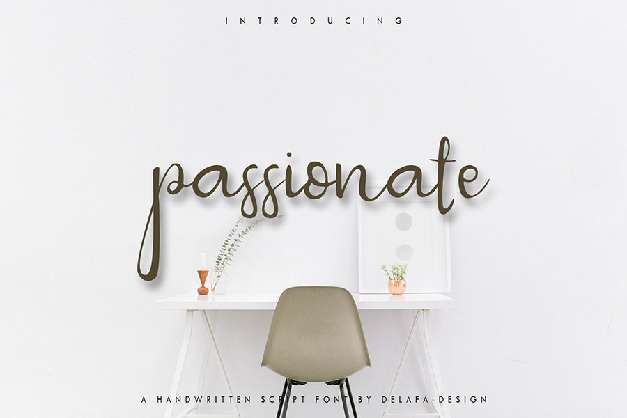 Passionate font