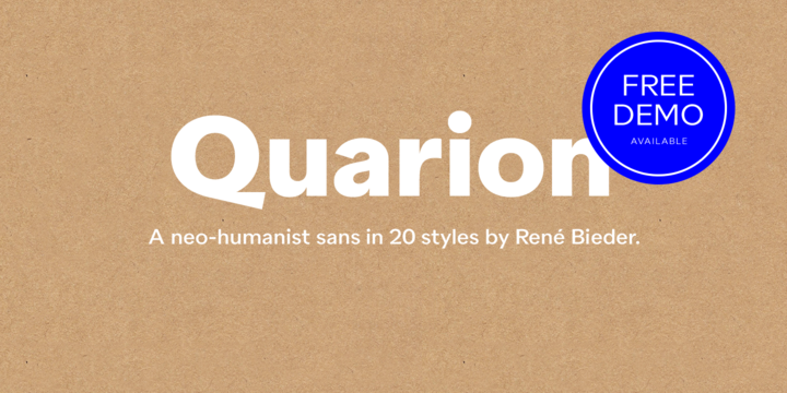 Quarion font