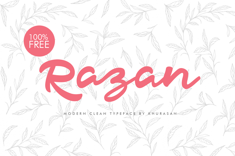 Razan Script font