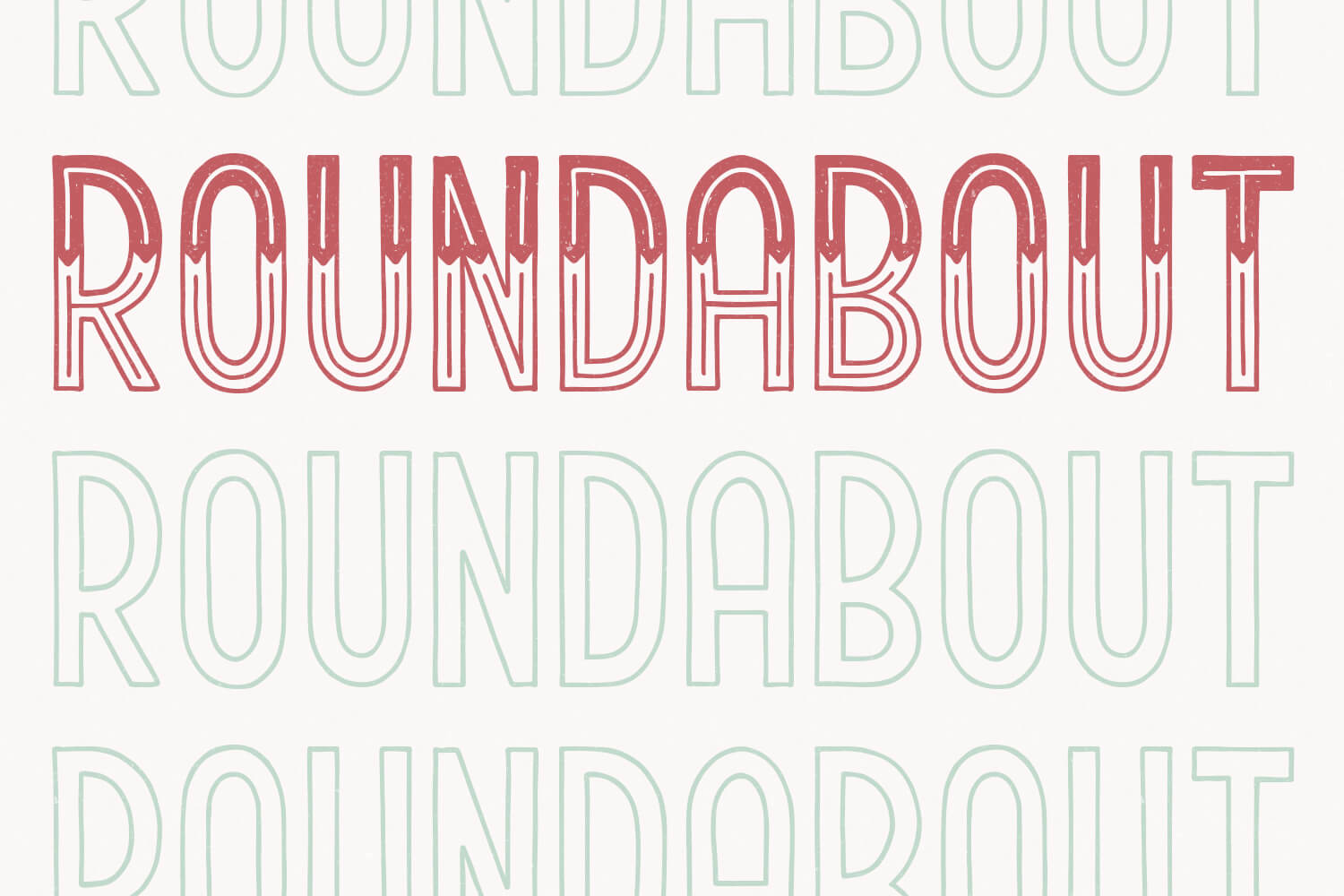 Roundabout Fill font