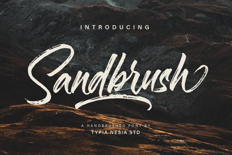 Sandbrush Demo font